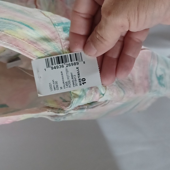 The childrens place rainbow Rose Pottery swirled overalls - Picture 6 of 6